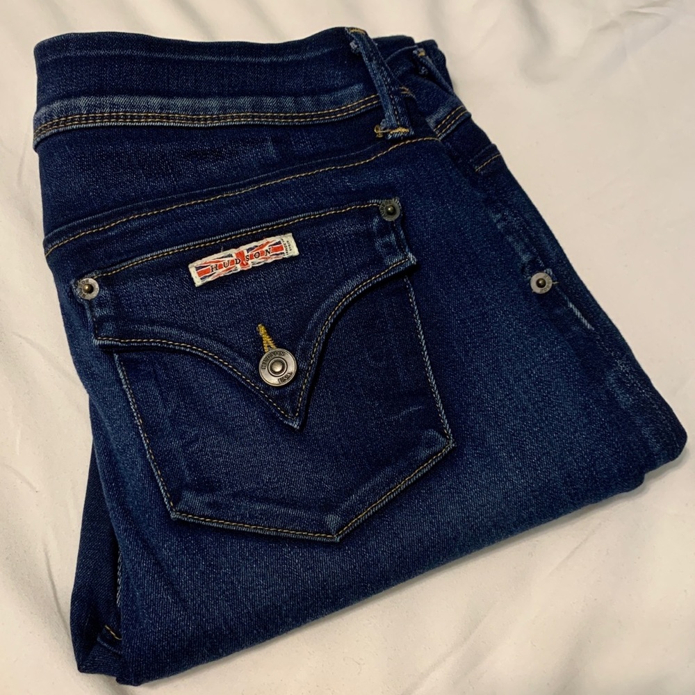 Hudson Collin Midrise Skinny Jeans